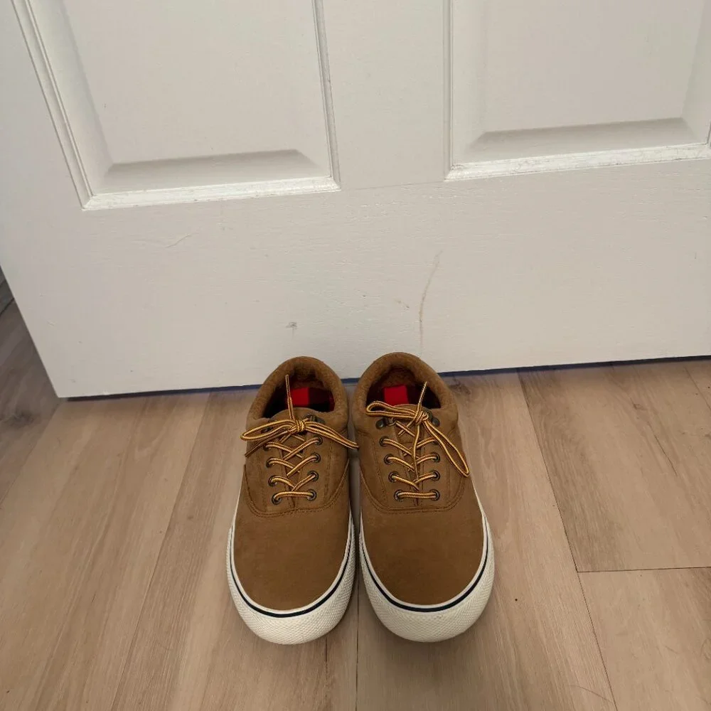 NWOT Sperry Men's Brown Suede Sneakers Size 10.5 - Picture 4 of 5